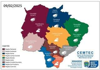 Domingo ser&aacute; de term&ocirc;metros em eleva&ccedil;&atilde;o em MS