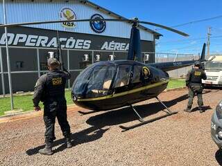 DOF mata dois em confronto e apreende helic&oacute;ptero 