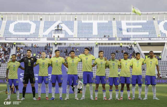 Com atleta de MS em campo, Brasil faz 3 a 0 e fica perto do t&iacute;tulo sub-20 