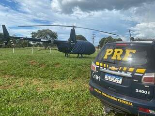 Helic&oacute;ptero irregular pousado em fazenda &eacute; apreendido em Parana&iacute;ba