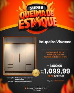 &Uacute;ltima chance! M&oacute;veis a partir de R$ 99,99* na queima de estoque Pantanal M&oacute;veis