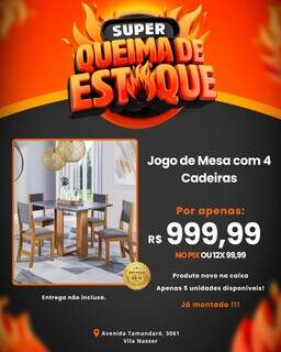 &Uacute;ltima chance! M&oacute;veis a partir de R$ 99,99* na queima de estoque Pantanal M&oacute;veis