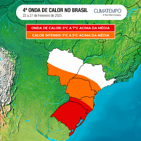 MS escapa de 4&ordf; onda de calor, mas temperaturas seguir&atilde;o elevadas