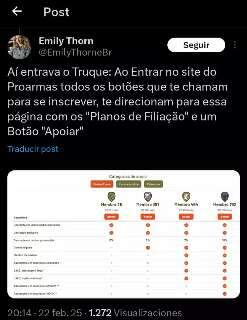 Postagem no X questiona recursos do Proarmas e conex&atilde;o com empresa de Pollon