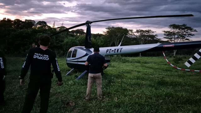 Helic&oacute;ptero roubado no Paran&aacute; &eacute; localizado na fronteira com Paraguai