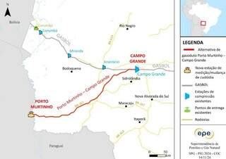 Veja o projeto de novo gasoduto de 1.050 km que MS e Paraguai planejam implantar