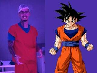 Pai se &ldquo;veste de goku&rdquo; e viraliza com v&iacute;deo do parto normal da esposa 