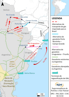 Veja o projeto de novo gasoduto de 1.050 km que MS e Paraguai planejam implantar