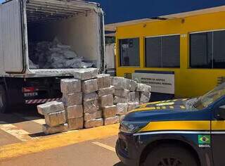 Casal &eacute; preso transportando 989 kg de maconha escondida em carga de carne