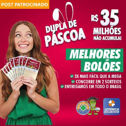 Dupla de Páscoa traz R$ 35 milhões; bolões do Mestre do Bolão estão disponíveis