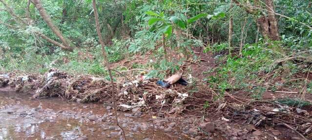 Homem &eacute; encontrado morto em &aacute;rea de mata &agrave;s margens de c&oacute;rrego 