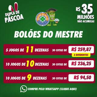 Dupla de P&aacute;scoa traz R$ 35 milh&otilde;es; bol&otilde;es do Mestre do Bol&atilde;o est&atilde;o dispon&iacute;veis