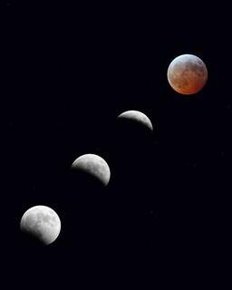 Espet&aacute;culo: veja as fotos do eclipse total da Lua visto de Campo Grande