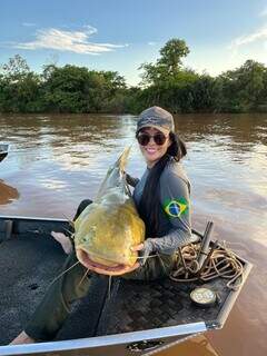 A segunda vez 1,3 metros de pescador Fisga Jaú