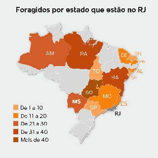 MS est&aacute; entre os estados que mais demandam ao RJ busca por criminosos