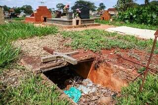 T&uacute;mulos abertos, furtos e mato amea&ccedil;am descanso eterno no Cemit&eacute;rio Santo Amaro