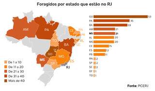 MS est&aacute; entre os estados que mais demandam ao RJ busca por criminosos