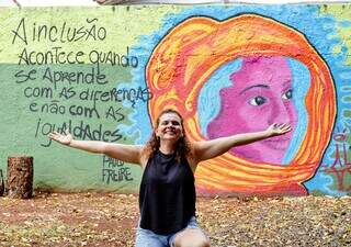 Mural sobre diversidade e igualdade de g&ecirc;nero leva cor e reflex&atilde;o &agrave; escola