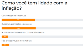 Enquete: 42% buscam promo&ccedil;&otilde;es e descontos para lidar com a infla&ccedil;&atilde;o
