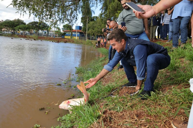 Dourados volta a liberar pesca em lago durante o Dia do Trabalhador