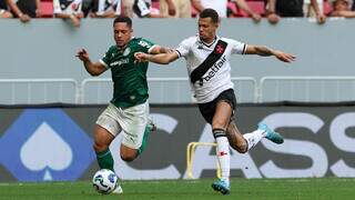 Vitor Roque marca, Palmeiras bate Vasco e vai ao topo da tabela