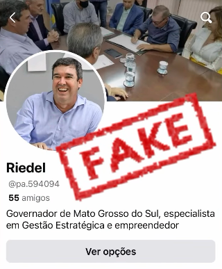 Governador denuncia perfil falso dele criado para dar golpes