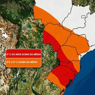 Bloqueio atmosf&eacute;rico deixar&aacute; temperatura at&eacute; 5&deg;C mais quente em MS 