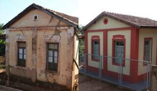 Parede de casa histórica de ex-ferroviário resiste colada com Durex Parede de casa histórica de ex-ferroviário resiste colada com Durex