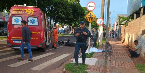 Acidente envolvendo carro e motocicleta mata jovem 