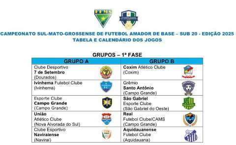 Clubes est&atilde;o a um m&ecirc;s para a rodada de abertura do Estadual Sub-20 