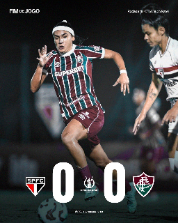 S&atilde;o Paulo e Fluminense ficam no 0 a 0 pelo Brasileir&atilde;o Feminino