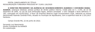 Titula&ccedil;&atilde;o escancara elo entre fazendeira, ex-presidente da Agraer e empres&aacute;rio