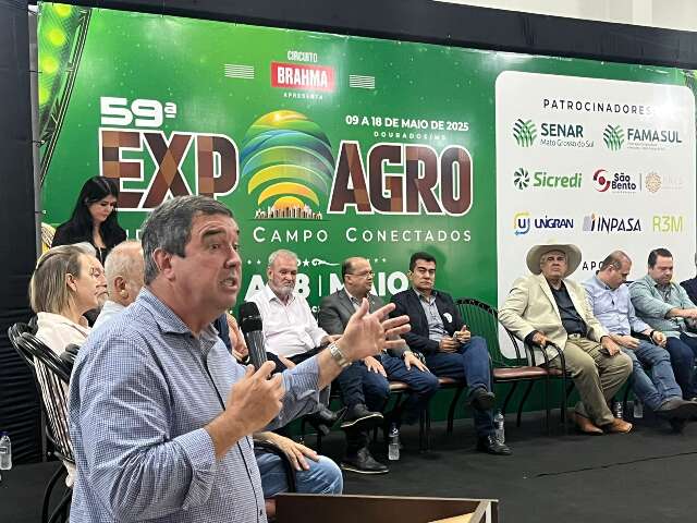 Na abertura da Expoagro, Riedel celebra recupera&ccedil;&atilde;o do setor
