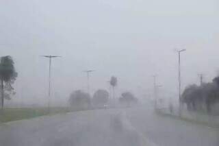 Chuva forte atinge norte de MS e cidade registra quase 60 mm em uma tarde