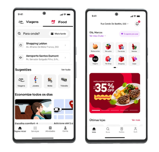 Uber e iFood permitir&aacute; pedir carros e comida em um &uacute;nico aplicativo