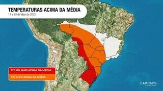 Em MS, sexta-feira promete calor acima da média em 2º veranico Em MS, sexta-feira promete calor acima da média em 2º veranico