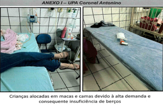 Superlotação em hospitais é investigada após morte de 2 crianças Superlotação em hospitais é investigada após morte de 2 crianças