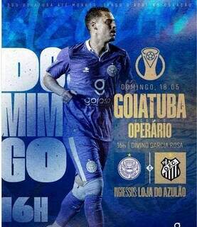 Oper&aacute;rio vai encarar o Goiatuba pela S&eacute;rie D no domingo &agrave; tarde
