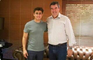 Nikolas visita governadoria e troca experiências com Riedel antes de palestra Nikolas visita governadoria e troca experiências com Riedel antes de palestra