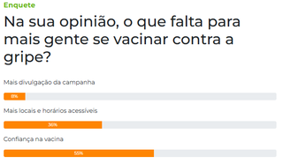 Desconfian&ccedil;a na vacina &eacute; principal barreira para imuniza&ccedil;&atilde;o, diz leitor