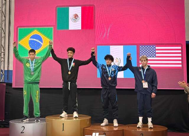 Atleta de MS conquista prata no Panamericano Sub-15 de luta livre