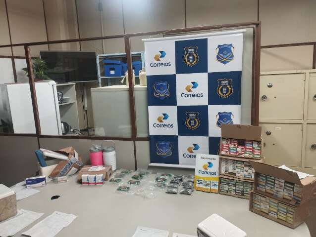 Maconha Dry e gen&eacute;rico do &ldquo;Mounjaro&rdquo; s&atilde;o apreendidos nos Correios