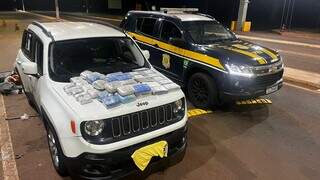 Viajando com a fam&iacute;lia, comerciante &eacute; preso com 15 quilos de coca&iacute;na em Jeep