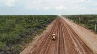Obras da Rota Bioceânica são retomadas no Paraguai após paralisação por chuvas Obras da Rota Bioceânica são retomadas no Paraguai após paralisação por chuvas