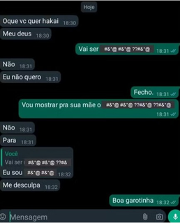 Print mostra conversa entre adolescente e v&iacute;tima:&ldquo;gostou de se cortar pro papai&rdquo;
