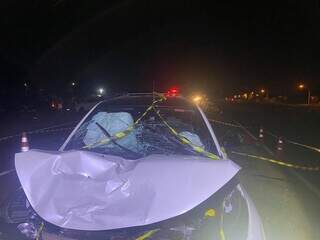 Motociclista morre ao ser atropelada por picape na BR-163