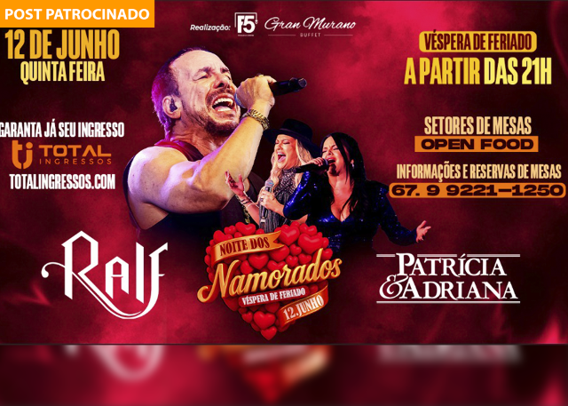 Ralf, Patr&iacute;cia e Adriana fazem show emocionante no Dia dos Namorados