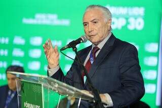 Michel Temer pede pacto pol&iacute;tico em f&oacute;rum sobre clima e critica rixa ideol&oacute;gica