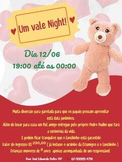 Floresta Kids traz de volta vale night para os pais no Dia dos Namorados Floresta Kids traz de volta vale night para os pais no Dia dos Namorados