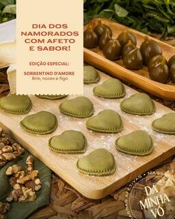 Jantar rom&acirc;ntico em casa? A Da Minha V&oacute; tem a massa perfeita para o dia 12 